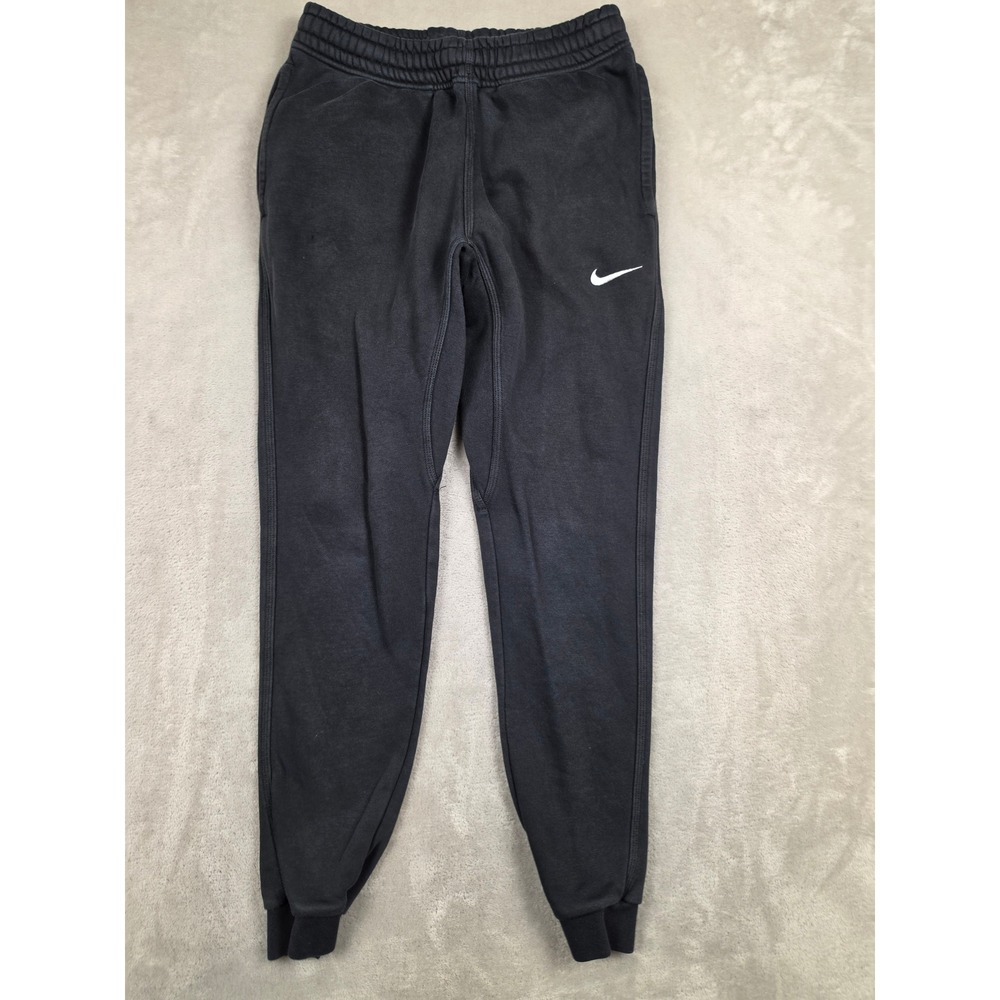 Nike Club Fleece Jogger Sweatpants Mens S Black 826431-010 Swoosh
